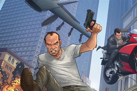 Gta 5 Wallpaper 4k Michael Gta 5 Men Assault Rifle Franklin