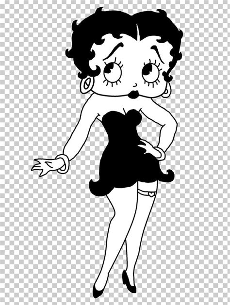Betty Boop Cartoon Black And White Fleischer Studios Png Clipart Arm