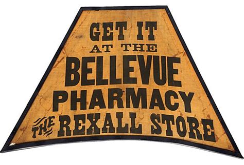 Vintage Pharmacy Sign Pharmacy Signs Vintage Signs
