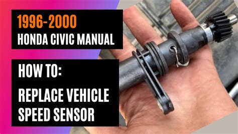 How To Replace Vehicle Speed Sensor VSS Honda Civic Manual Transmission Girlie