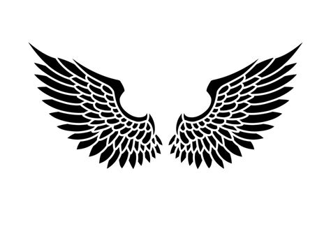 Free Vector Angel Wings Tribal Tattoo 16126684 Vector Art At Vecteezy