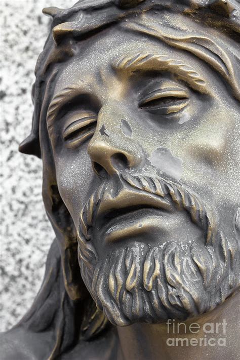 Bronze Statue Of The Face Of Jesus Sculpture By Kyna Studio Fine Art