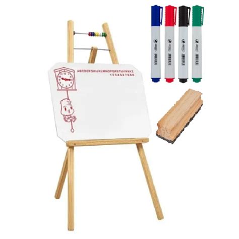 Lousa Quadro Branco Infantil Cavalete Canetas Apagador Shopee