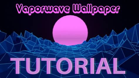 Vaporwave Wallpaper Tutorial Blender Photoshop Youtube