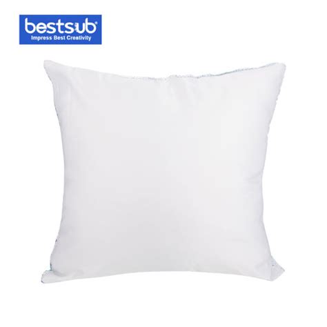 China Sublimation Flip Sequin Pillow Cover Light Blue W White 40