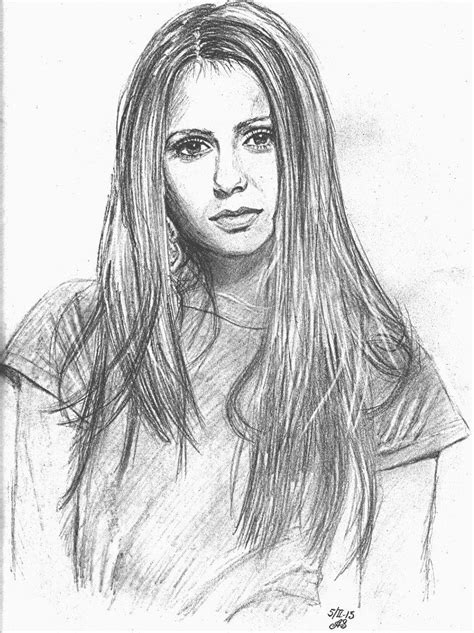 Nina Dobrev By Aes25 On Deviantart Vampire Drawings Portrait Drawing