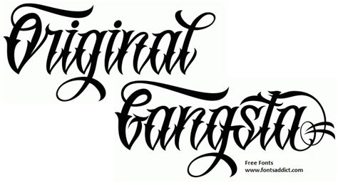 The old english font , according to wikipedia, is a revival of william caslon's typeface caslon black. Original GangstA Font Free at fontsaddict.com! Download ...