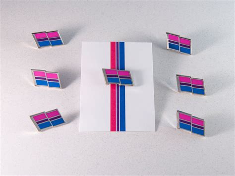 Bi Pride Pin Bisexual Pride Flag Pin Hard Enamel Bi Pride Lapel Pin