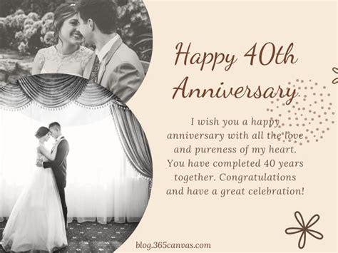 90 Happy 40th Years Wedding Anniversary Quotes And Wishes