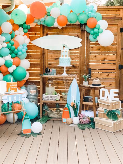 Catch A Wave This Summer With These Surfer Themed First Birthday Party