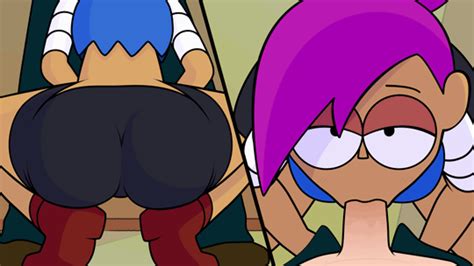 Rule 34 Animated Ass Big Ass Big Eyes Bike Shorts Cartoon Network Dark Skinned Female Enid