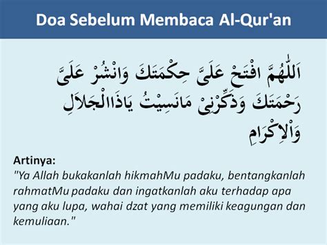 Doa Sebelum Mengaji Adab Membaca Al Quran Dan Tips Mengaji Varia