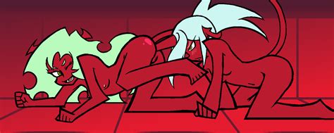 Rule 34 All Fours Anal Anal Insertion Blush Color Demon