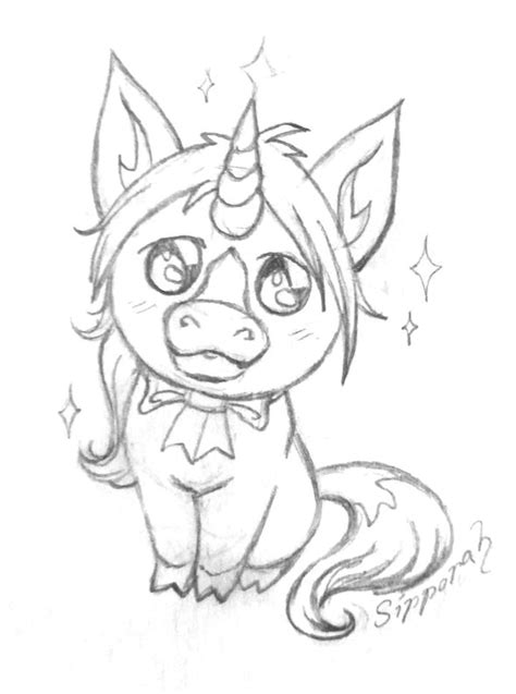 Cute Unicorn I By Sipporah Art And Illustration Cartoon Drawings