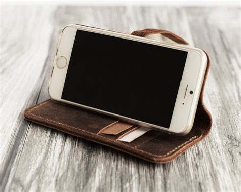 Iphone 6 Wallet Case Leather Iphone 6 Plus Case Engraved Etsy