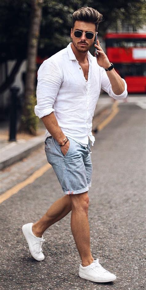 5 Denim Shorts Outfit Ideas For Men To Look Cool Mens Casual Outfits