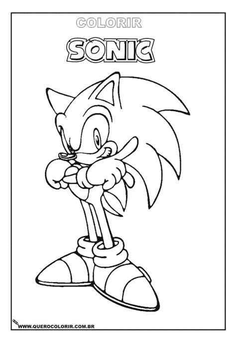 Foto Do Sonic Para Pintar Imagui