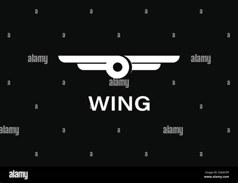 Wings Logo Design Abstract Design Vector Template Aircraft Wings Logo