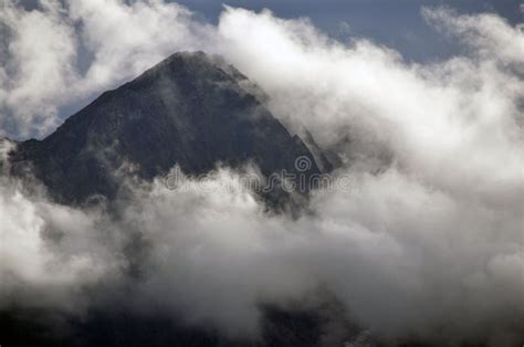 Cloudy Mountain Peaks Stock Image Image Of Glacier Cloudy 61104855