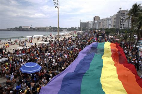 Thousands Gather For Gay Pride Parade In Rios Copacabana Beach The