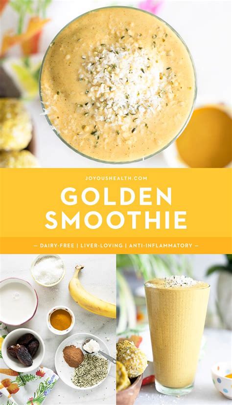 Golden Smoothie Recipe Turmeric Smoothie Nutrition Recipes Food