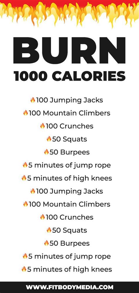 How To Burn 1000 Calories A Day Food Culinary