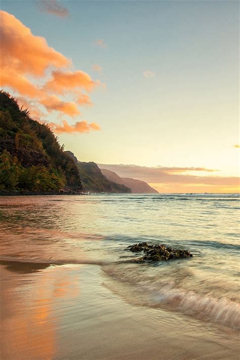 Hawaii Ocean Coast Sunset Iphone X 876543gs Wallpaper
