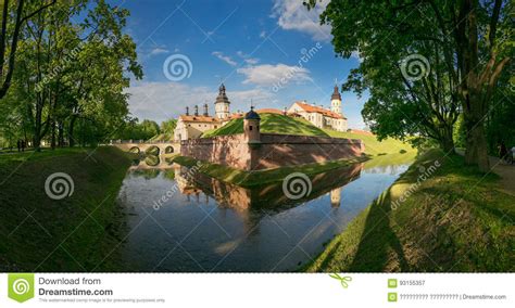 Nesvizh Belarus May 20 2017 Medieval Castle In Nesvizh Minsk