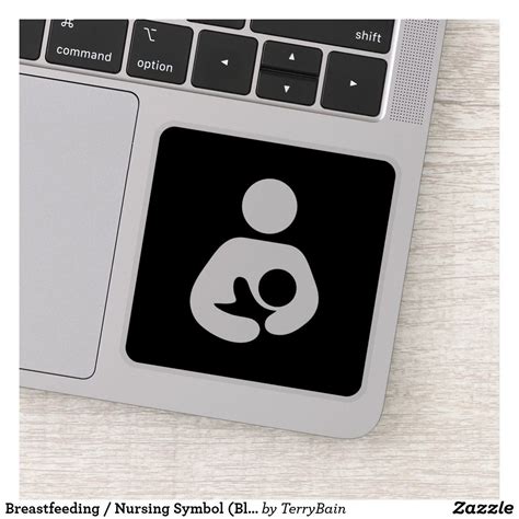 Breastfeeding Nursing Symbol Black Sticker Black Stickers Nurse Symbol