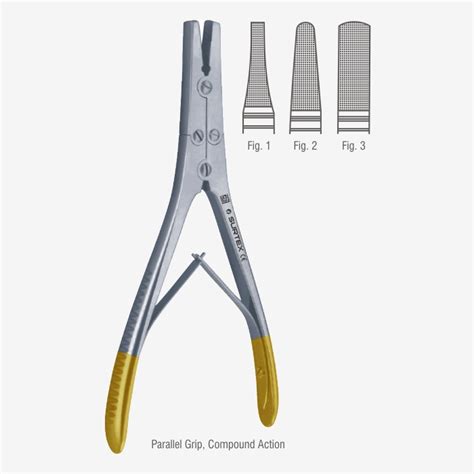 Combi Flat Nose Plier Parallel Grip Compound Action Stainless Steel