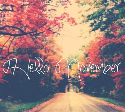 November Hello November Months In A Year November Quotes