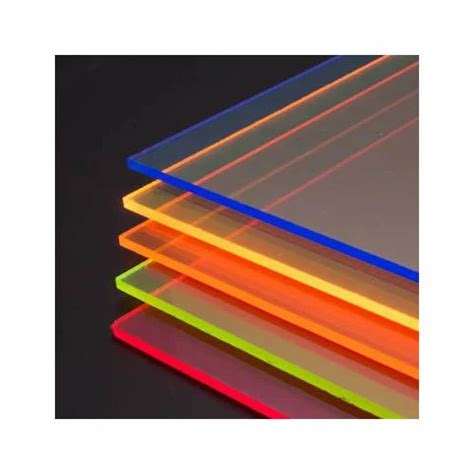 Fluorescent Acrylic Sheets Fluorescent Colored Acrylic Sheets Manufacturer From New Delhi