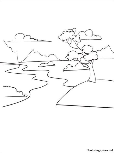 Color the pictures online or print them to color them with your paints or crayons. River coloring page | Summer coloring pages, Coloring ...