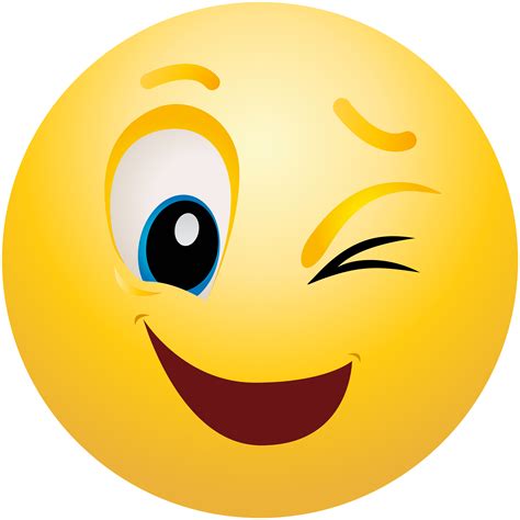 Emoticon Smiley Wink Emoji Clip Art Emoji Png Download