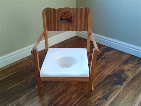 Vintage Folding Child Potty Training Chair By Oldmillcollectibles