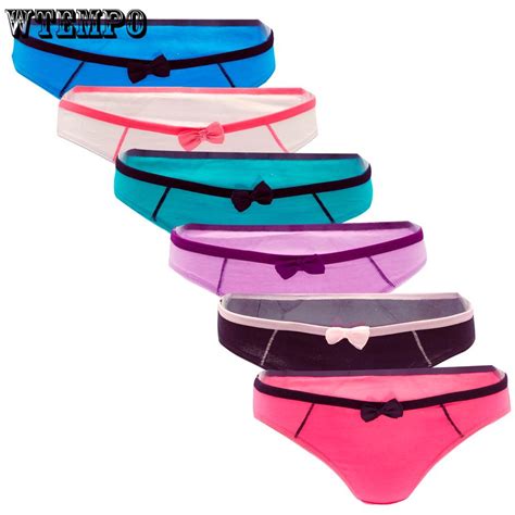 Buy Sexy Plus Size Panties Women Cotton Underwear Mid Waist Seamless Breathable Knickers 6pcs