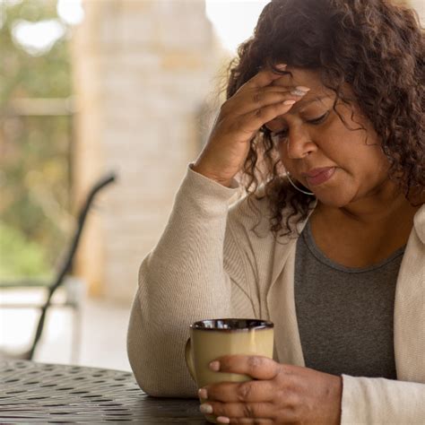 Mature Woman Head In Hands Self Care Forum