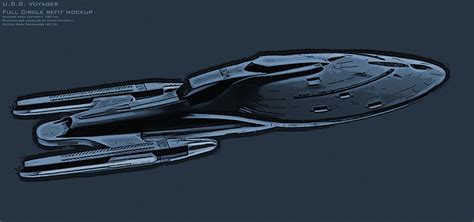 The Trek Collective Latest Vision For The Refit Uss Voyager