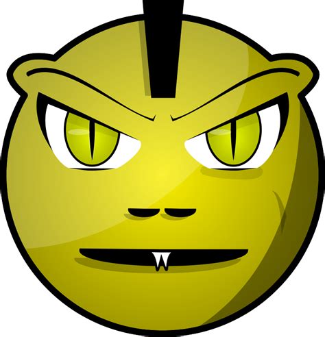 Smiley Face Fear Clip Art Scary Clip Art Monster Png Download