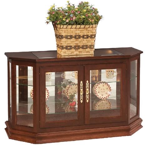 Your home improvements refference | console curio display cabinet. Amish Angled Console Curio Cabinet in 2020 | Wooden ...