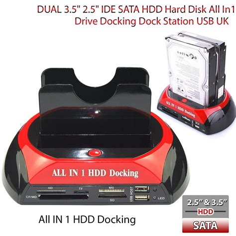 All In 1 Ide Sata Hdd Docking Station Dual Usb 30 Hard Drive Card