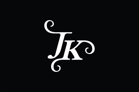 Monogram Jk Logo V2 Graphic By Greenlines Studios · Creative Fabrica