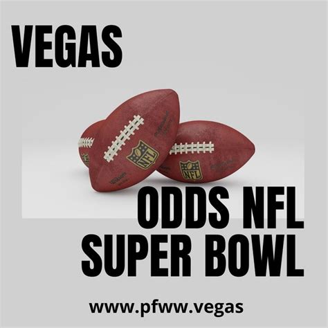 The nfl las vegas odds are listed in order of rotation and those numbers are generated and produced by the sportsbooks. Vegas ODDS NFL Super Bowl in 2020 | Nfl, Super bowl ...