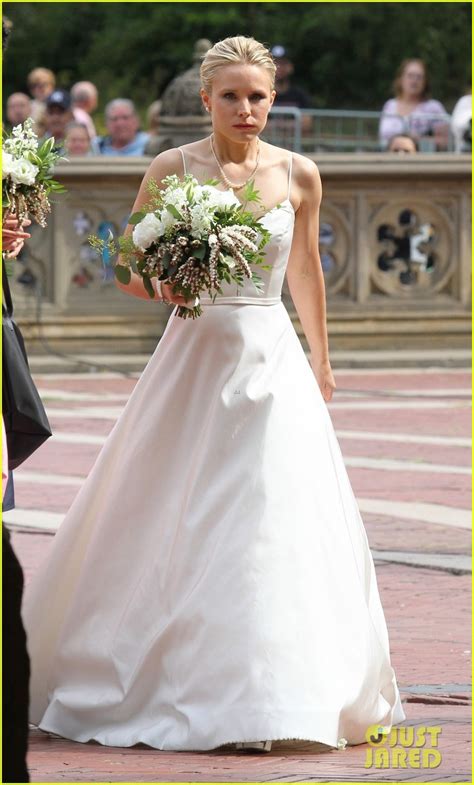 Kristen Bell Wears A Wedding Dress While Filming Like Father In