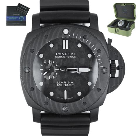 New Nov 2020 Panerai Marina Militare Carbotech Pam00979 Black 47mm Men