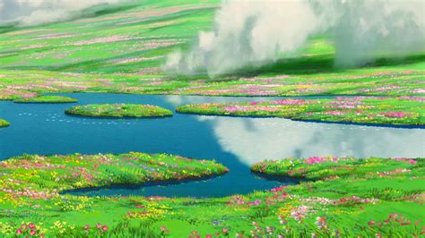 Studio Ghibli Floral Wallpaper Aprettyfire Ghibli Flowers