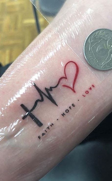 Faith Hope Love Tattoo Outline