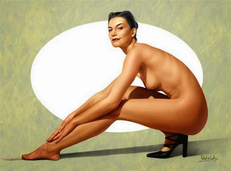 Pintura Moderna y Fotografía Artística Desnudo Femenino Óleo Nunca se había Pintado con Tanto