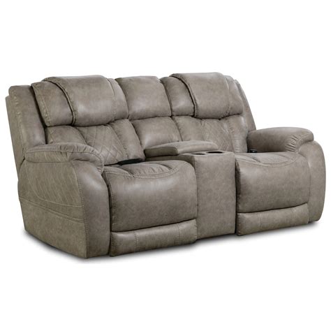 Homestretch Marlin 174 57 17 Casual Style Power Reclining Console Loveseat Standard Furniture