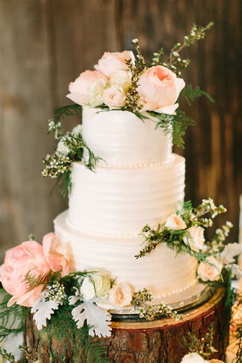 Wedding Cake With Real Flowers Jenniemarieweddings
